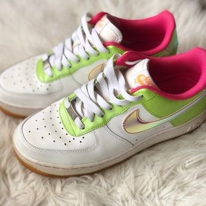 Neon Nike Air Force 1 Size 8